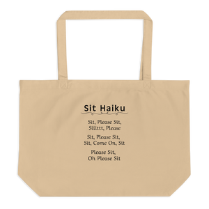 Sit Haiku X-Large Tote/ Shopping Bags