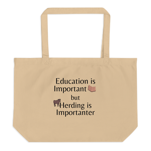 Cattle Herding is Importanter X-Large Tote/ Shopping Bags