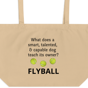 Dog Teaches Flyball X-Large Tote/ Shopping Bags