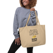 Load image into Gallery viewer, Dog Teaches Barn Hunt X-Large Tote/ Shopping Bags
