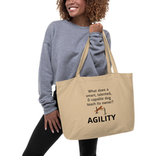 Load image into Gallery viewer, Dog Teaches Agility X-Large Tote/ Shopping Bags
