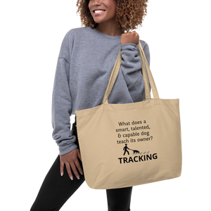 Dog Teaches Tracking X-Large Tote/ Shopping Bags