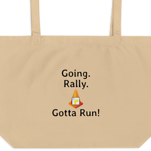 Load image into Gallery viewer, Going. Rally. Gotta Run X-Large Tote/ Shopping Bags
