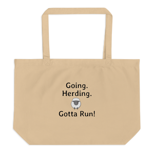 Going. Sheep Herding. Gotta Run X-Large Tote/ Shopping Bags