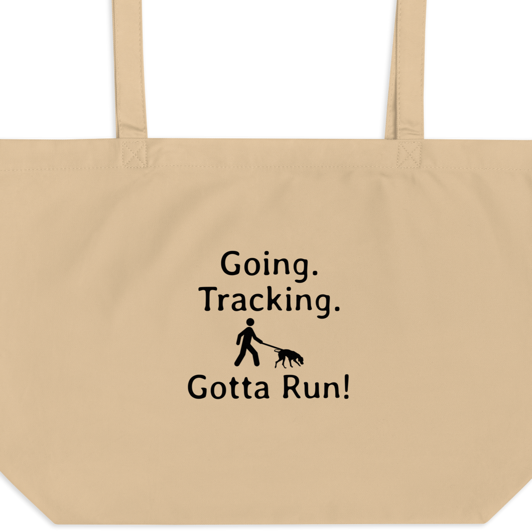 Going. Tracking. Gotta Run X-Large Tote/ Shopping Bags