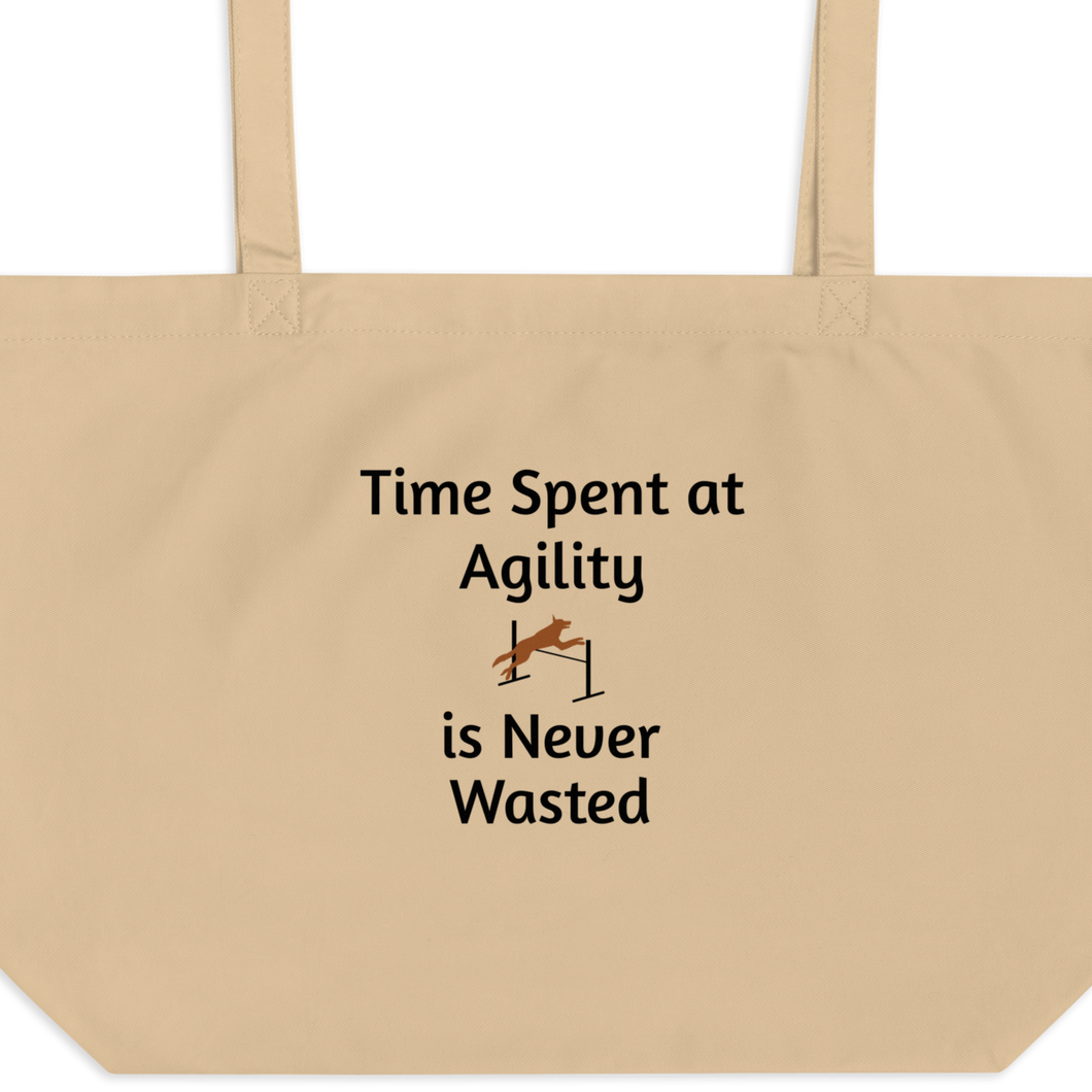 Time Spent at Agility X-Large Tote/ Shopping Bags