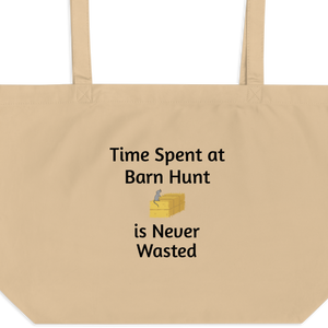 Time Spent at Barn Hunt X-Large Tote/ Shopping Bags