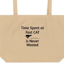 Load image into Gallery viewer, Time Spent at Fast CAT X-Large Tote/ Shopping Bags
