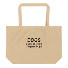 Load image into Gallery viewer, Dogs, Lots of Love X-Large Tote/ Shopping Bags
