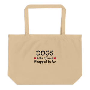 Dogs, Lots of Love X-Large Tote/ Shopping Bags