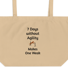 Load image into Gallery viewer, 7 Days Without Agility X-Large Tote/ Shopping Bags
