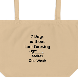 7 Days Without Lure Coursing X-Large Tote/ Shopping Bags
