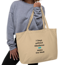 Load image into Gallery viewer, 7 Days Without Obedience X-Large Tote/ Shopping Bags
