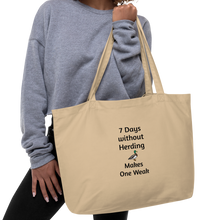 Load image into Gallery viewer, 7 Days Without Duck Herding X-Large Tote/Shopping Bags
