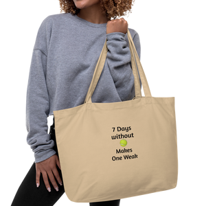 7 Days Without Tennis Balls X-Large Tote/ Shopping Bags