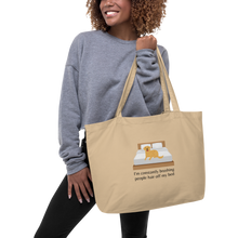 Load image into Gallery viewer, Brushing People Hair X-Large Tote/ Shopping Bags
