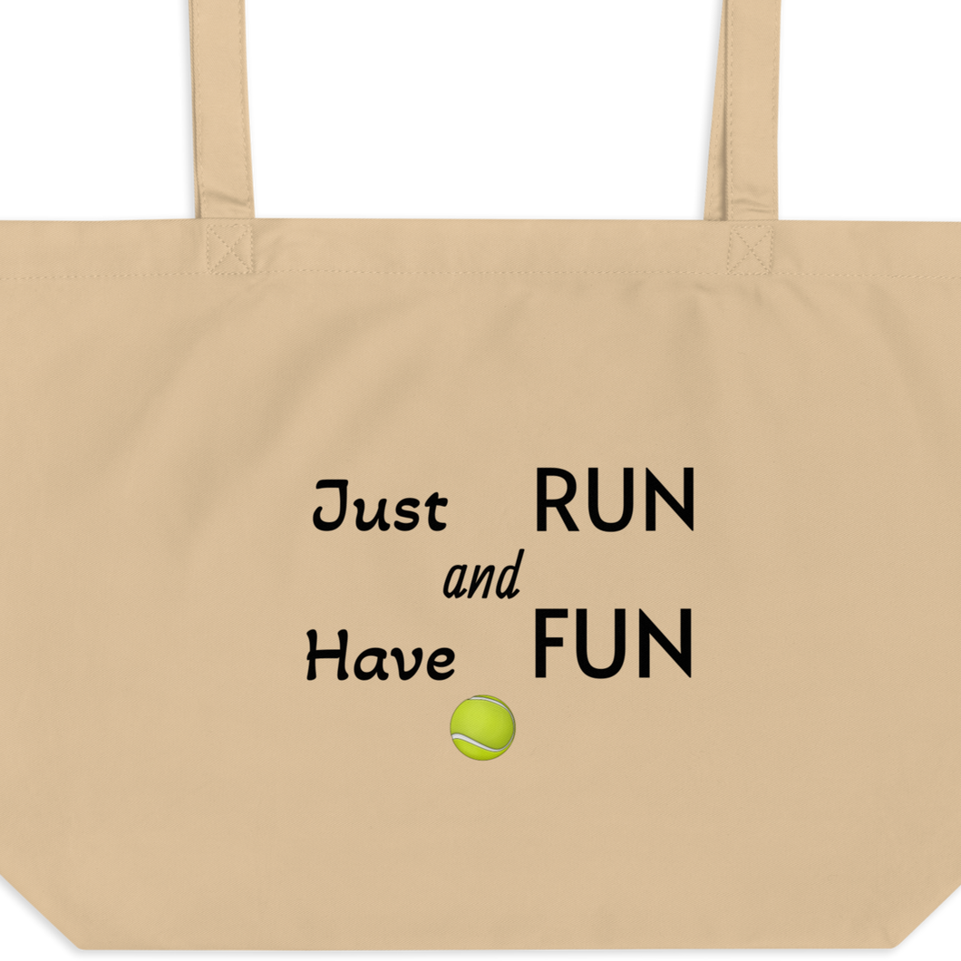 Just Run Flyball X-Large Tote/ Shopping Bag