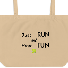 Load image into Gallery viewer, Just Run Tennis Ball X-Large Tote/ Shopping Bag

