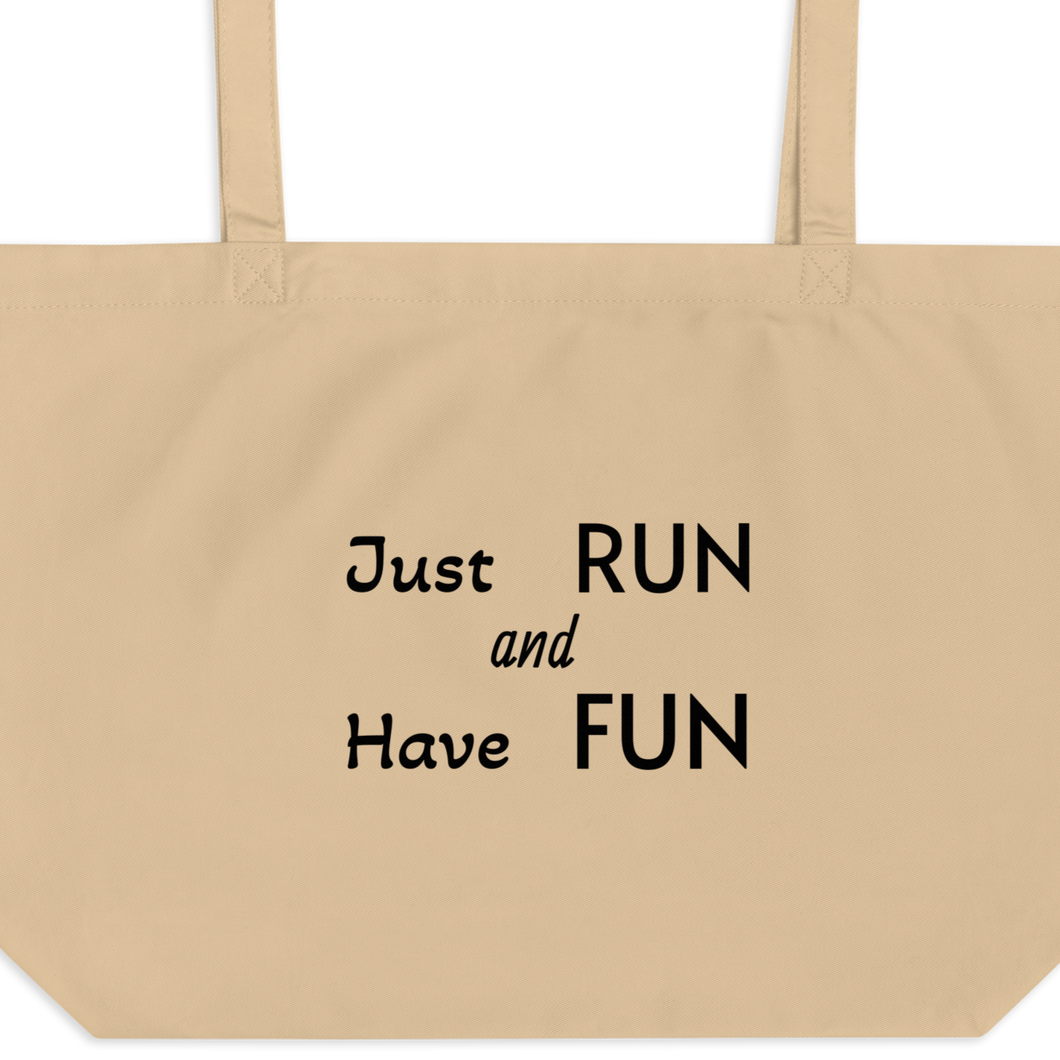 Just Run X-Large Tote/ Shopping Bag