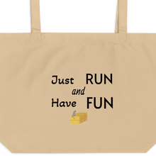 Load image into Gallery viewer, Just Run Barn Hunt X-Large Tote/ Shopping Bag
