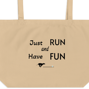 Just Run Fast CAT X-Large Tote/ Shopping Bag