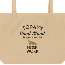 Load image into Gallery viewer, Good Mood by Nose Work X-Large Tote/ Shopping Bags
