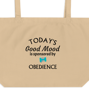 Good Mood by Obedience  X-Large Tote/ Shopping Bags