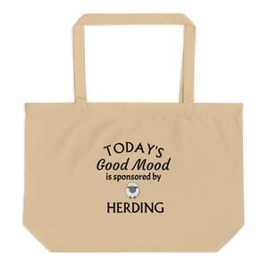 Good Mood by Sheep Herding X-Large Tote/ Shopping Bags