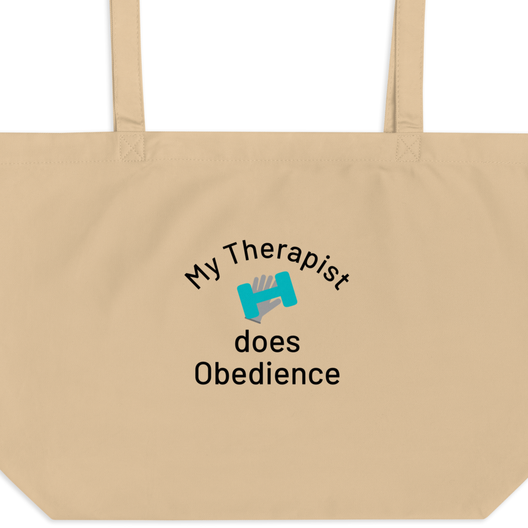 My Therapist Does Obedience X-Large Tote/ Shopping Bags