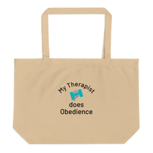 Load image into Gallery viewer, My Therapist Does Obedience X-Large Tote/ Shopping Bags
