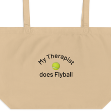 Load image into Gallery viewer, My Therapist Does Flyball X-Large Tote/ Shopping Bags

