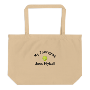 My Therapist Does Flyball X-Large Tote/ Shopping Bags