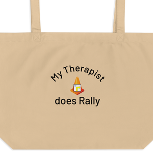 My Therapist Does Rally X-Large Tote/ Shopping Bags