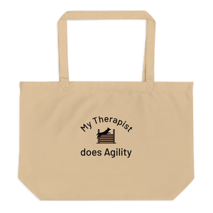 My Therapist Does Agility X-Large Tote/ Shopping Bags
