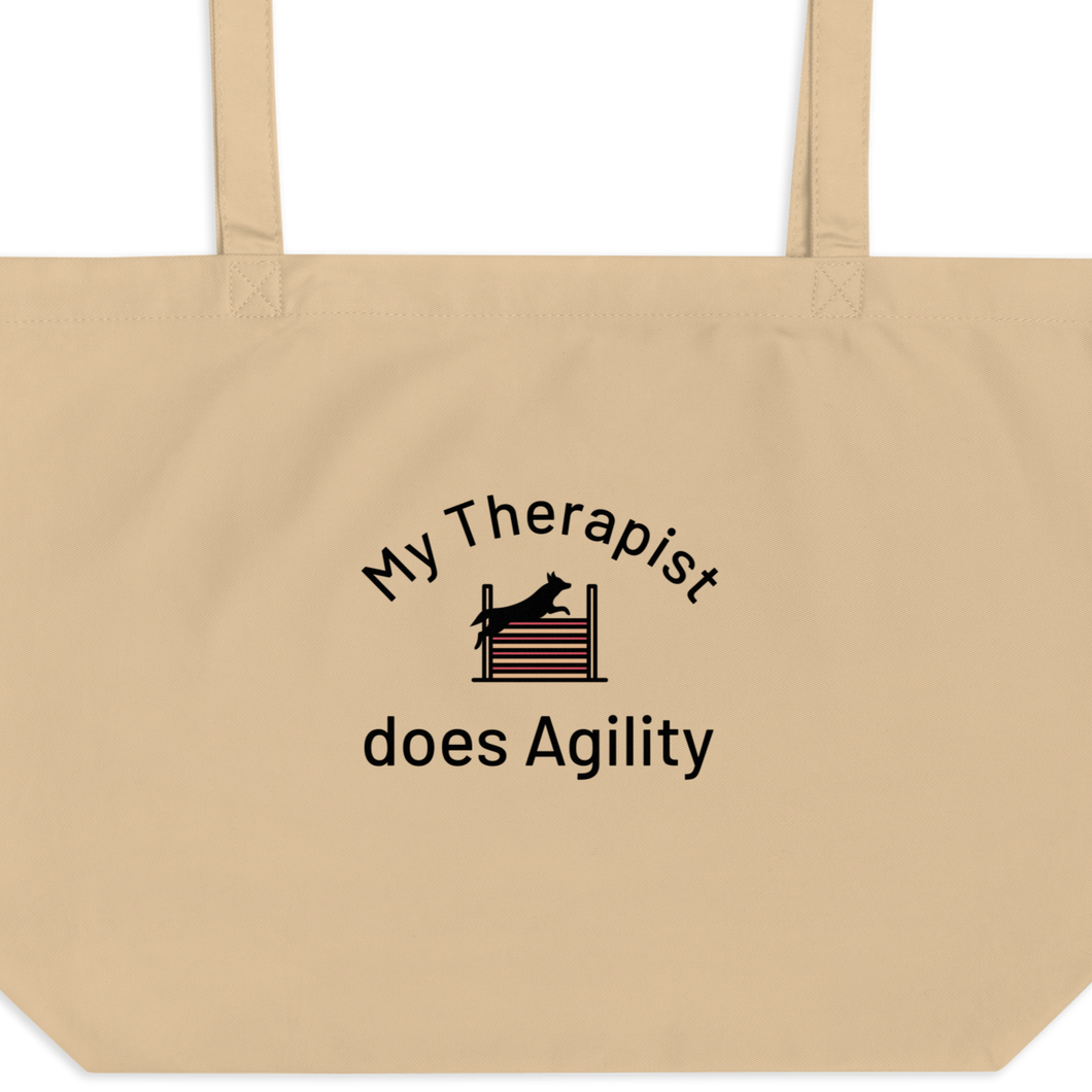 My Therapist Does Agility X-Large Tote/ Shopping Bags