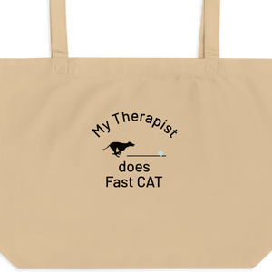 My Therapist Does Fast CAT X-Large Tote/ Shopping Bags