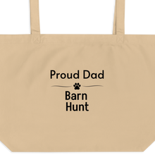 Load image into Gallery viewer, Proud Barn Hunt Dad X-Large Tote/ Shopping Bags
