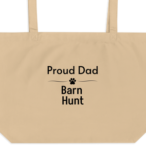 Proud Barn Hunt Dad X-Large Tote/ Shopping Bags