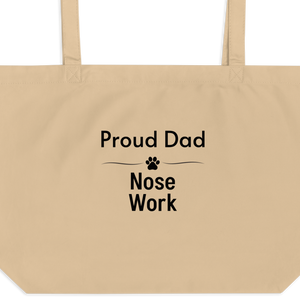 Proud Nose Work Dad X-Large Tote/ Shopping Bags
