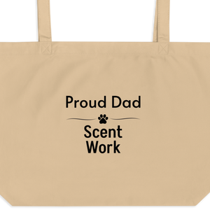 Proud Scent Work Dad X-Large Tote/ Shopping Bags