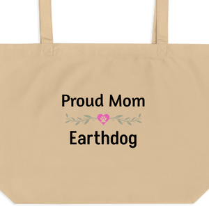 Proud Earthdog Mom X-Large Tote/ Shopping Bags