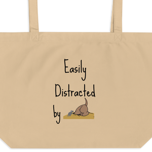 Easily Distracted by Earthdog X-Large Tote/ Shopping Bags