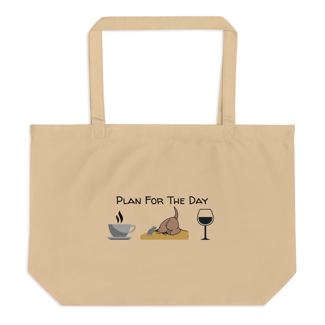 Plan for the Day - Earthdog  X-Large Tote/ Shopping Bags