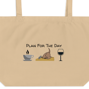 Plan for the Day - Earthdog  X-Large Tote/ Shopping Bags