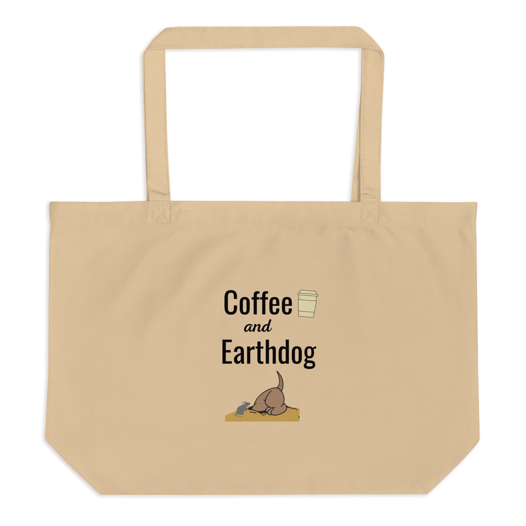 Coffee and Earthdog X-Large Tote/ Shopping Bags