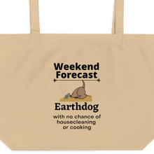 Load image into Gallery viewer, Earthdog Weekend Forecast X-Large Tote/ Shopping Bags
