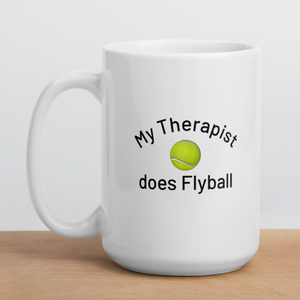 My Therapist Does Flyball Mugs