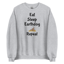 Load image into Gallery viewer, Eat. Sleep, Earthdog, Repeat Sweatshirts - Light
