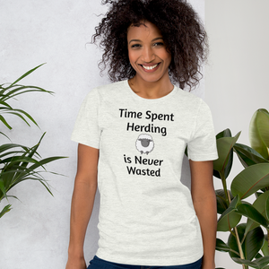 Time Spent Sheep Herding T-Shirts - Light