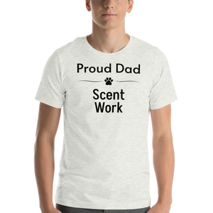 Proud Scent Work Dad T-Shirts - Light